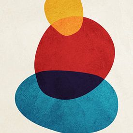 Art abstrait organique géométrique moderne sur Online Arts