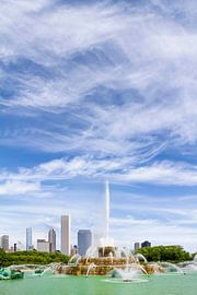 CHICAGO Buckingham Fountain | Minimalist Skyline van Melanie Viola
