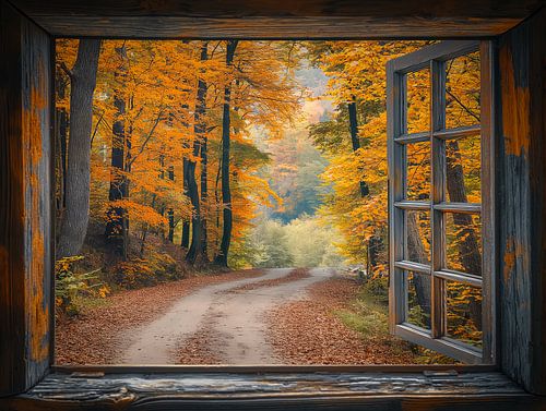 forest view in autumn