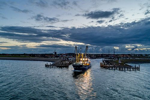 TX1 verlaat veilige Oudeschild  -Texel