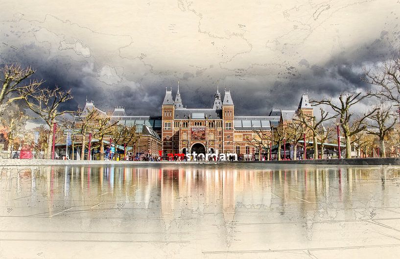 Amsterdam Museumplein van Peter Roder