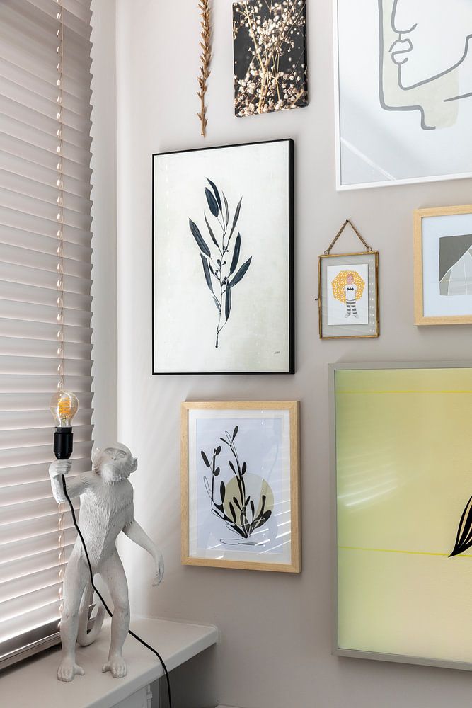 One line drawing Funny Grass by AnkieArt