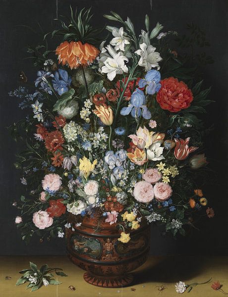 Blumen in einer Vase, Jan Bruegel der Ältere von Meisterhafte Meister