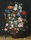 Blumen in einer Vase, Jan Bruegel der Ältere von Meisterhafte Meister Miniaturansicht