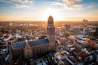 Zentrum von Zwolle von oben von Thomas Bartelds Miniaturansicht