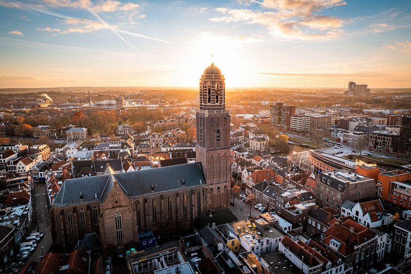 Zwolle centre from above by Thomas Bartelds