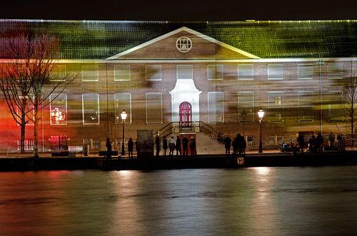 Hermitage with stripes of light