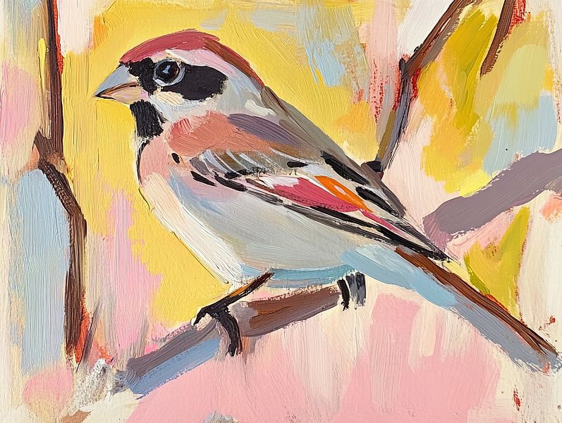 Bird painting | Colourful Bird by Wonderful Art