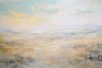 Abstracte Horizon | Whispering Dunes Symphony van Kunst Kriebels