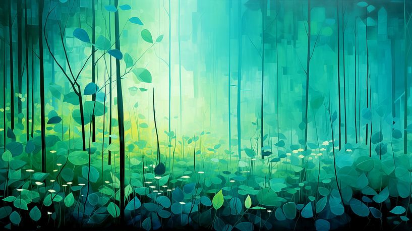 Green Abstract by Dakota Wall Art