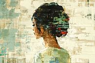 Women's portrait | Echoes of Colorful Dreams by Eye catching paintings thumbnail
