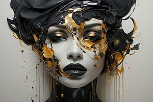 Frau mit Gold