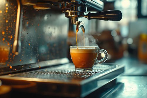 kop koffie of cappuccino drinken