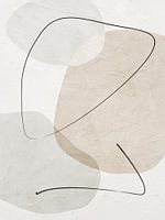 Organische abstracte kunst - aardse tinten