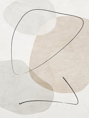 Art abstrait organique - tons terreux