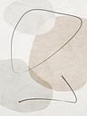 Organische abstracte kunst - aardse tinten van Online Arts thumbnail