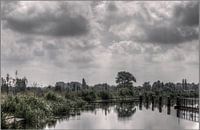 Doetinchem/Gaanderen; de Oude IJssel bij sluis de Pol fotoposter of  wanddecoratie