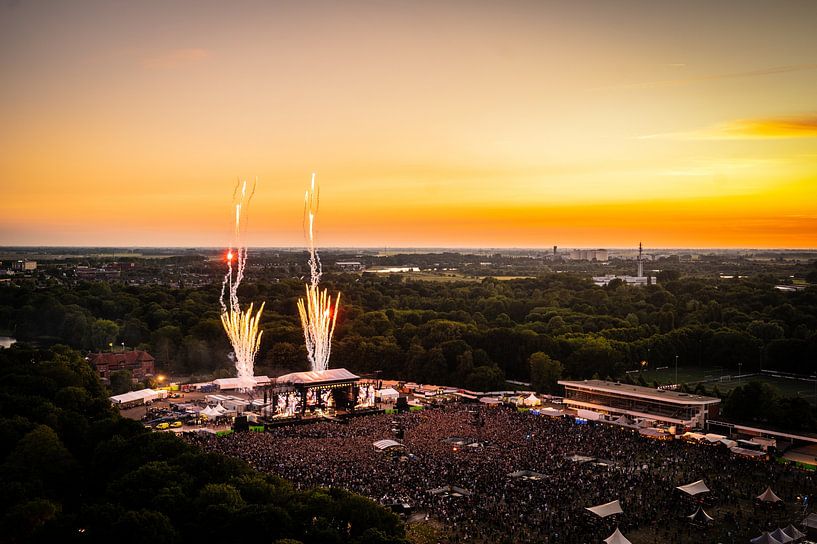 Feuerwerk - Hella Mega Tour -Green Day - Groningen von Niels Knelis Meijer