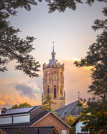 Der Elster-Turm in der goldenen Stunde. von Nicky Kapel