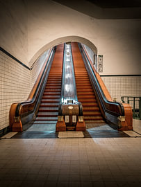 Escalier roulant en bois à Anvers