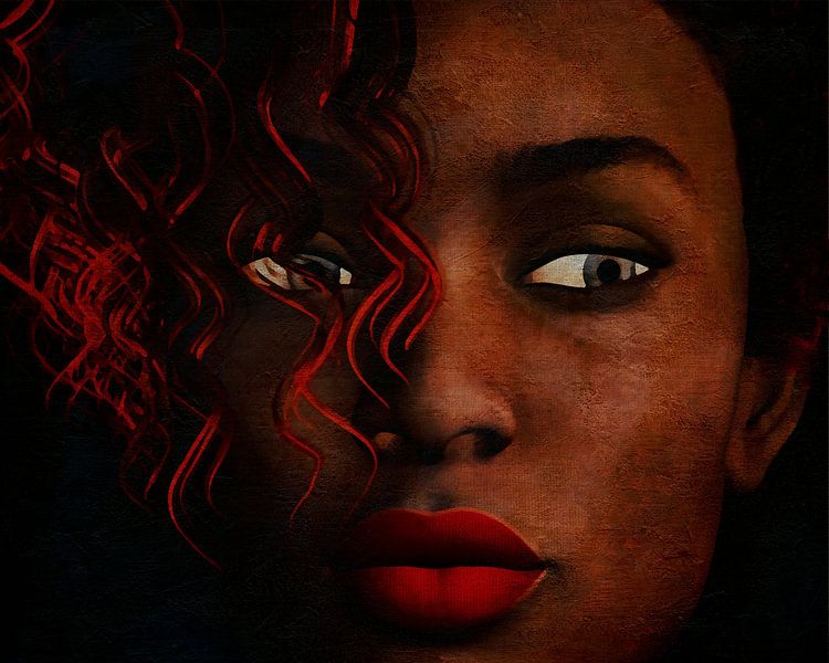 Colored girl with  wondering eyes by Jan Keteleer