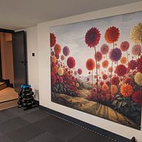 Kundenfoto: Italienische Landschaft mit Parasolahlien von Studio BB, als ArtFrame