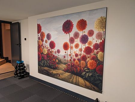 Italienische Landschaft mit Parasolahlien