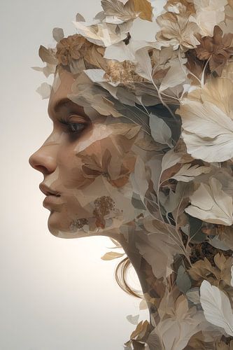 Ethereal Woman in Earth Tones