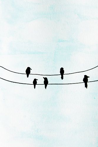Birds on a wire
