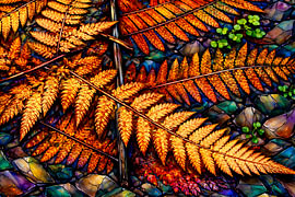 Arrangement of ferns