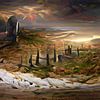 Secret landscape 1 von Stefanie van Dijk AI Art