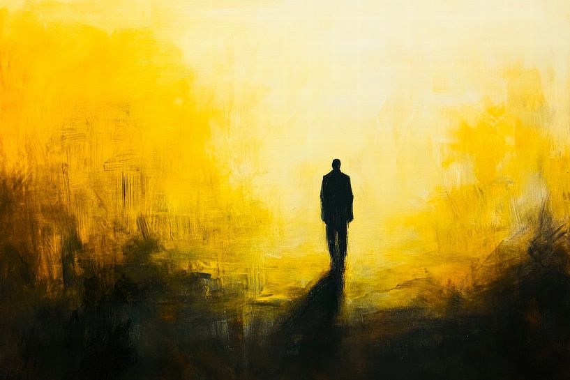 Einsam im Licht – Impressionistisch von Poster Art Shop