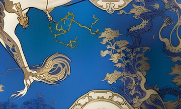 Uit liefde voor blauw - Details op porselein van Harmanna Digital Art