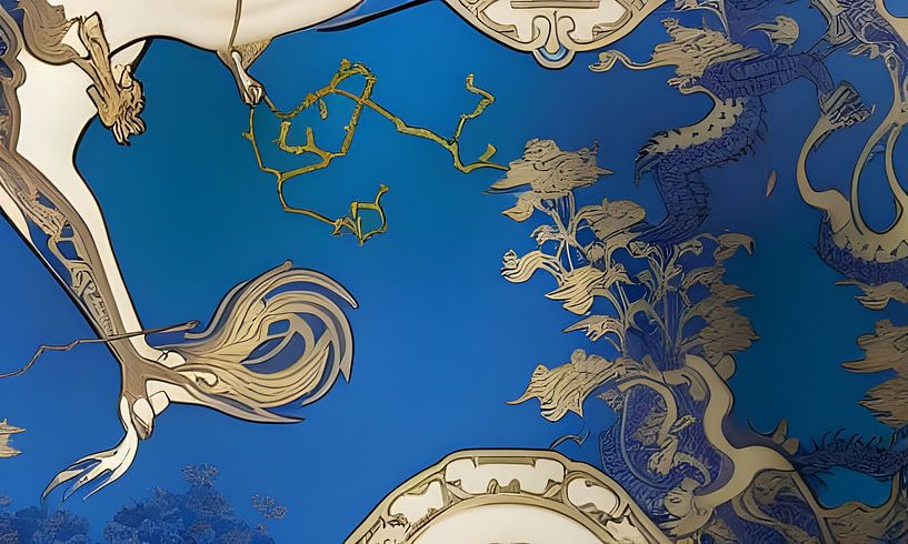 For love of blue - Details on porcelain by Harmanna Digital Art