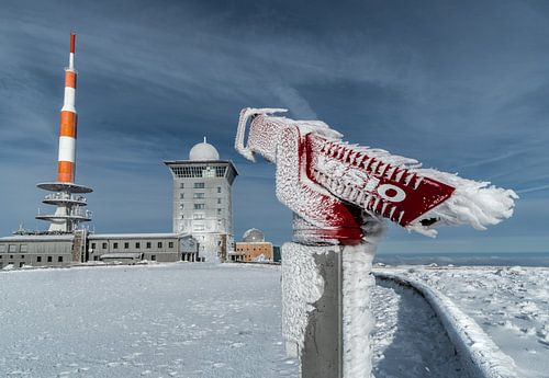 prachtig uitzicht op de Brocken