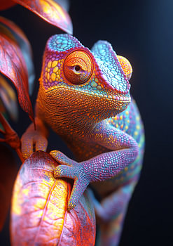 Camouflage van kameleon