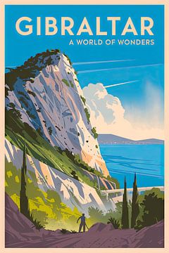Gibraltar, Verenigd Koninkrijk. van Poster Art Shop