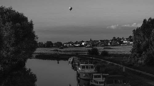 Ballon en noir et blanc