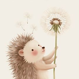 Pusteblumen-Igel von Poster Art Shop