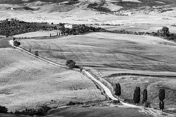 Agriturismo Podere Terrapille en noir et blanc