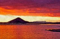 IJslands avondrood van Frans Blok - foto's, kunst en andere wanddecoratie thumbnail