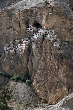 Phugtal Gompa, a Buddhist monastery in Ladakh, India.