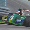 Michael Schumacher debuut schilderij door Toon Nagtegaal van Toon Nagtegaal