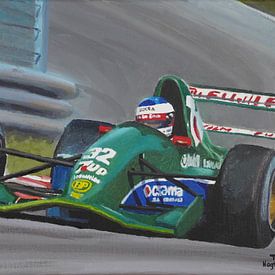 Michael Schumacher debuut schilderij door Toon Nagtegaal van Toon Nagtegaal