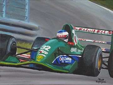 Michael Schumacher debut painting by Toon Nagtegaal