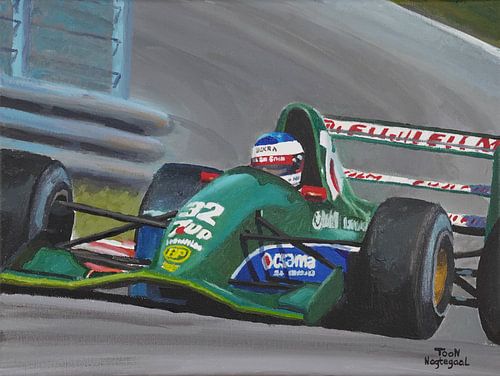 Michael Schumacher debut painting by Toon Nagtegaal by Toon Nagtegaal