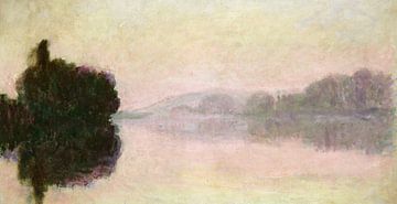 Claude Monet,De Seine bij Port-Villez met Avond Effect