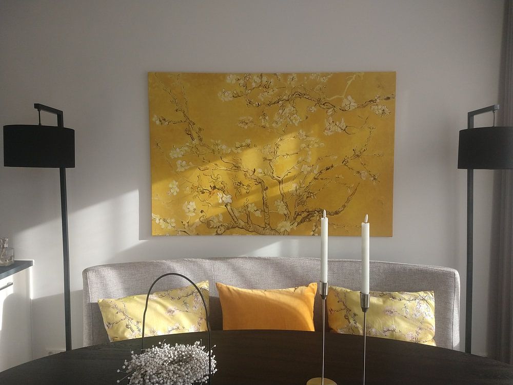 Fleur d'amandier par Vincent van Gogh (jaune)  par Masters Revisited 