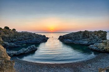 Lever de soleil d'été à Cala Bramant