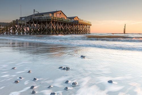St. Peter Ording bij hoog water